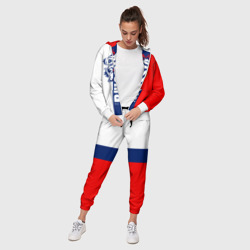 Женский костюм 3D Russia national team: white blue red - фото 2