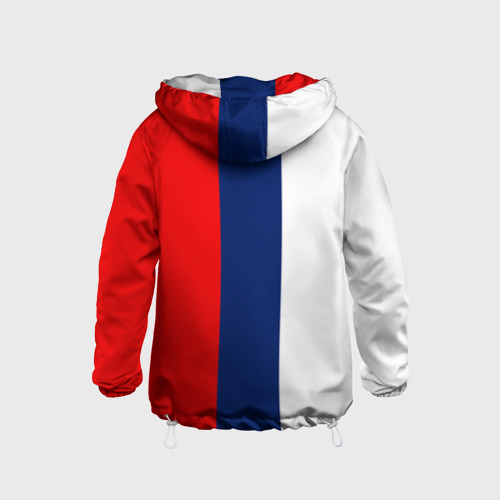 Детская ветровка 3D Russia national team: white blue red, цвет белый - фото 2