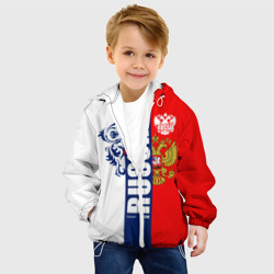 Детская куртка 3D Russia national team: white blue red - фото 2