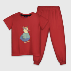 Детская пижама хлопок Утёнок в короне