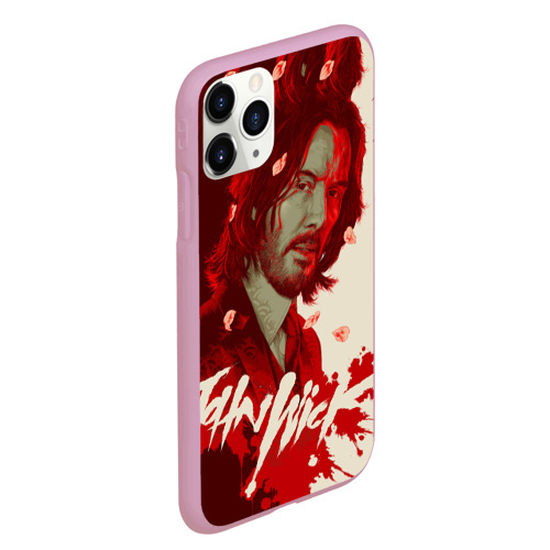 Чехол для iPhone 11 Pro Max матовый John wick osaka, цвет розовый - фото 3