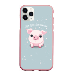 Чехол для iPhone 11 Pro Max матовый Пухля - Say Oink one more time