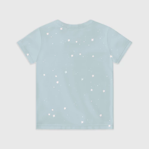 Детская футболка 3D с принтом Пухля - Say Oink one more time, вид сзади #1