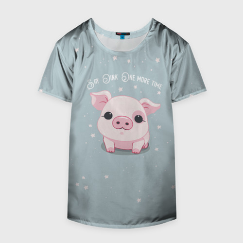 Накидка на куртку 3D Пухля - Say Oink one more time, цвет 3D печать - фото 4