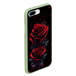Чехол для iPhone 7Plus/8 Plus матовый Готические розы в космосе - фото 2