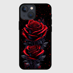 Чехол для iPhone 13 mini Готические розы в космосе