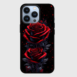 Чехол для iPhone 13 Pro Готические розы в космосе