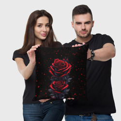 Подушка 3D Готические розы в космосе - фото 2