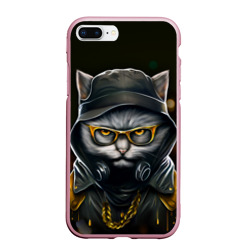 Чехол для iPhone 7Plus/8 Plus матовый Rich grey Cat