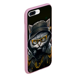 Чехол для iPhone 7Plus/8 Plus матовый Rich grey Cat - фото 2