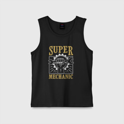 Детская майка хлопок Super mechanic