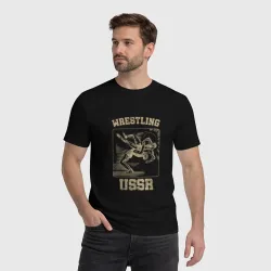 Мужская футболка хлопок Борьба СССР советский спорт - фото 2