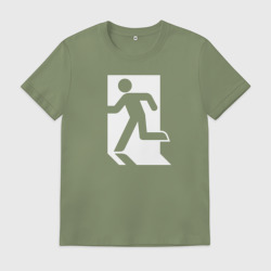 Мужская футболка хлопок Аварийный выход