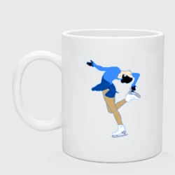 Кружка керамическая Фигуристка на льду
