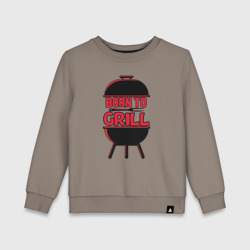 Детский свитшот хлопок Born to grill