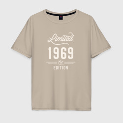 1969 ограниченный выпуск – Мужская футболка хлопок Oversize с принтом купить со скидкой в -16%