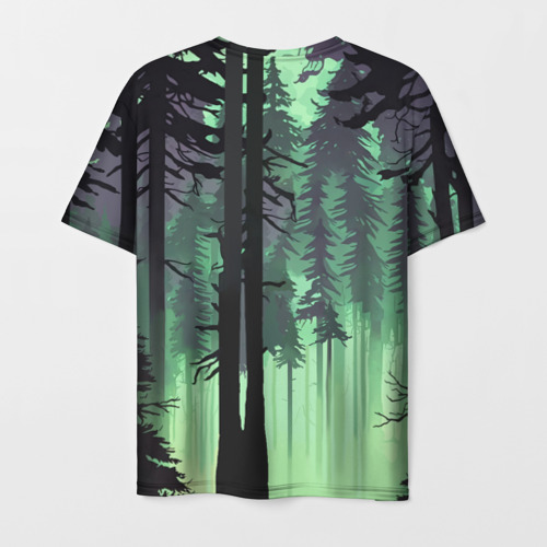 Мужская футболка 3D с принтом Венди - Back to the forest, вид сзади #1