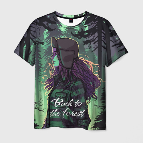 Мужская футболка 3D с принтом Венди - Back to the forest, вид спереди #2