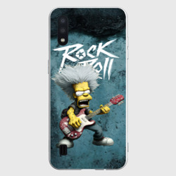 rock n roll style Simpsons – Чехол для Samsung A01 с принтом купить