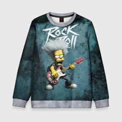 Детский свитшот 3D Rock n roll style Simpsons