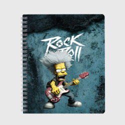 Тетрадь Rock n roll style Simpsons