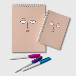 Блокнот Лицо Сайтамы - Ванпанчмен