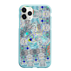 Чехол для iPhone 11 Pro Max матовый Абстракция фиона