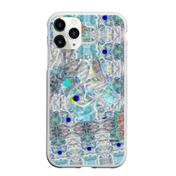 Чехол для iPhone 11 Pro Max матовый Абстракция фиона