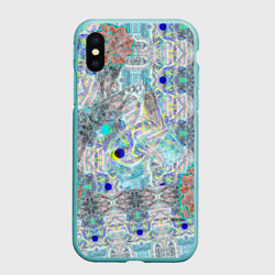 Чехол для iPhone XS Max матовый Абстракция фиона