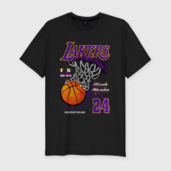 Мужская футболка хлопок Slim LA Lakers Kobe