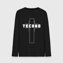 Мужской лонгслив хлопок Techno крест