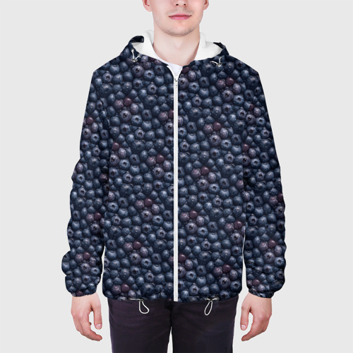 Мужская куртка 3D Сочная текстура из черники, цвет 3D печать - фото 4