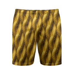 Мужские шорты спортивные Сочная текстура из плетеного банана