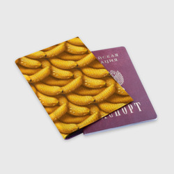 Обложка для паспорта матовая кожа Сочная текстура из бананов - фото 2