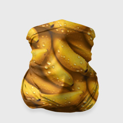 Бандана-труба 3D Сочная текстура из бананов
