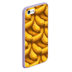 Чехол для iPhone 5/5S матовый Сочная текстура из бананов - фото 2