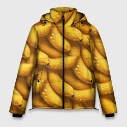 Мужская зимняя куртка 3D Сочная текстура из бананов