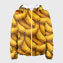 Женская куртка 3D Сочная текстура из бананов