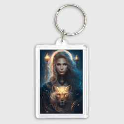 Брелок прямоугольный 35*50 Знаки Зодиака - Лев