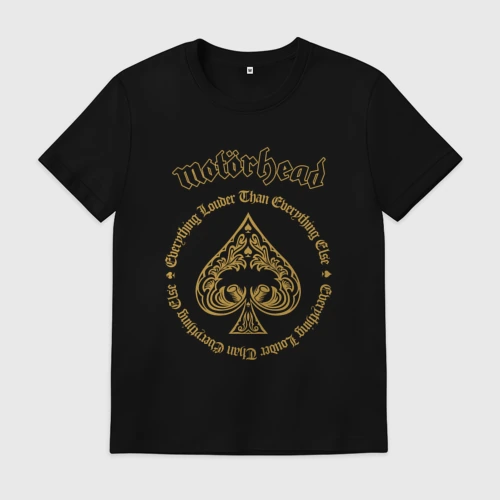 Мужская футболка хлопок Motorhead золотой