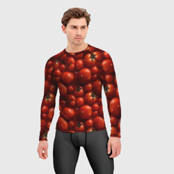 Мужской рашгард 3D Сочная текстура из томатов - фото 2