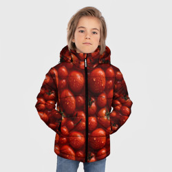 Зимняя куртка для мальчиков 3D Сочная текстура из томатов - фото 2