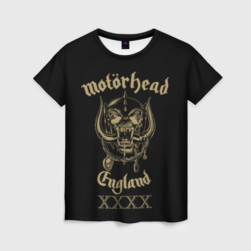 Женская футболка 3D Motorhead England, цвет 3D печать