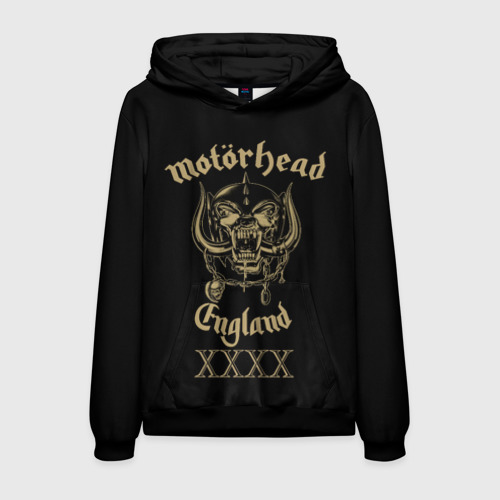 Мужская толстовка 3D Motorhead England, цвет черный