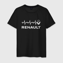 Мужская футболка хлопок Renault в сердце