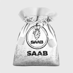 Подарочный 3D мешок Saab с потертостями на светлом фоне
