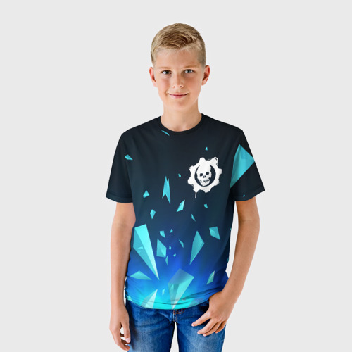 Детская футболка 3D Gears of War взрыв частиц, цвет 3D печать - фото 3