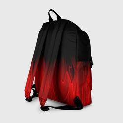 Рюкзак с принтом Skillet red plasma для любого человека, вид сзади №1. Цвет основы: белый