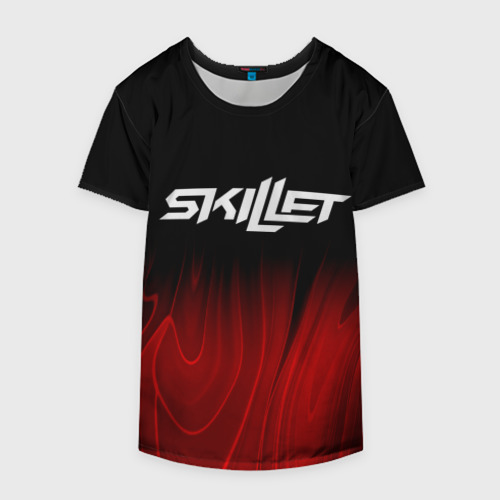 Накидка на куртку 3D Skillet red plasma, цвет 3D печать - фото 4