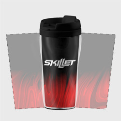Термокружка-непроливайка Skillet red plasma - фото 2